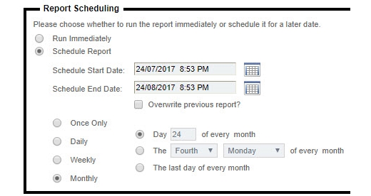 Monthly Scheduling