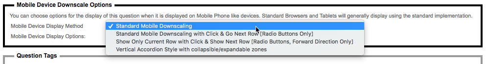 Matrix Downscale Options