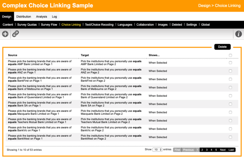 Choice Linking