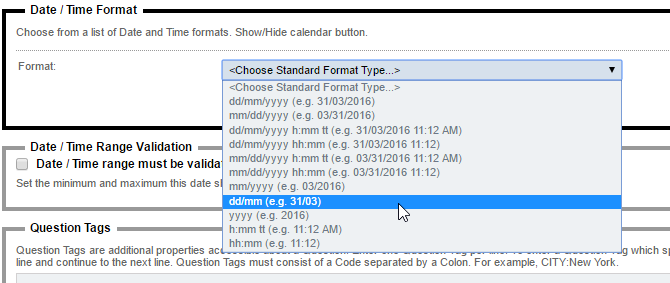 Date Format Enhancements