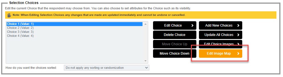 Image Map Choice Question