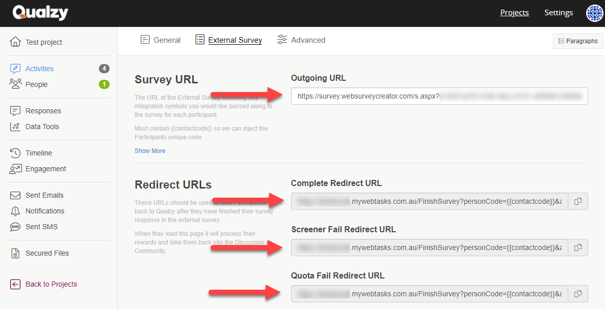 Qualzy Integration External Survey