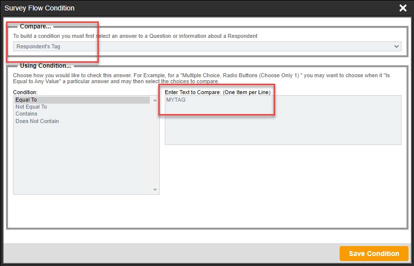 Respondent Tag Flow Tag Name